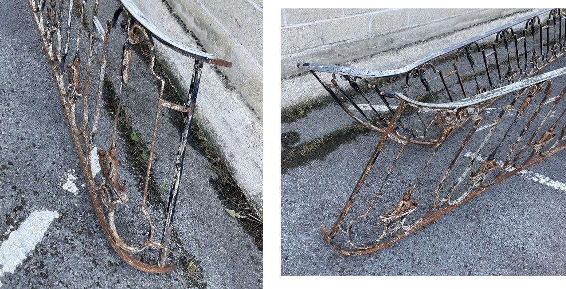 Long pair of staircase railings in the Napoleon III style, 18th century Long pair of staircase railings in the Napoleon III style, 18th century-5
