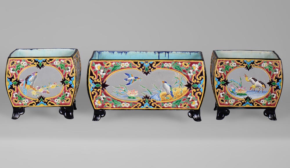 J. VIEILLARD & CIE Manufacture, Mantel Set, second half of the 19th century J. VIEILLARD & CIE Manufacture, Mantel Set, second half of the 19th century-0