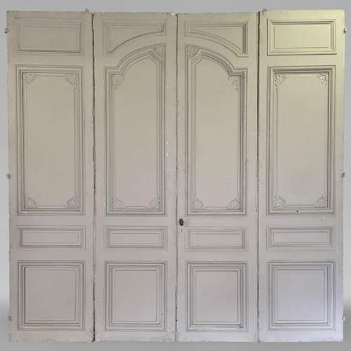 Large quadruple door with Napoleon III decor