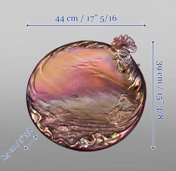 JÉRÔME MASSIER – Iridescent dish, L’Aurore-8