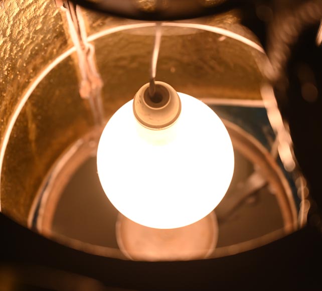 Pair of neo-Gothic lanterns with fleur-de-lis and dolphins, circa 1895 Pair of neo-Gothic lanterns with fleur-de-lis and dolphins, circa 1895-13