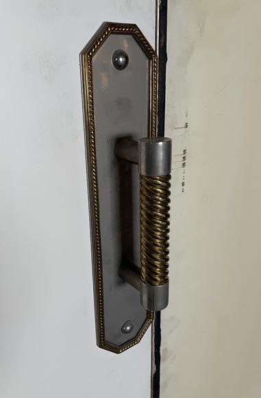 Set of 3 imitation shagreen double doors Set of 3 imitation shagreen double doors-7