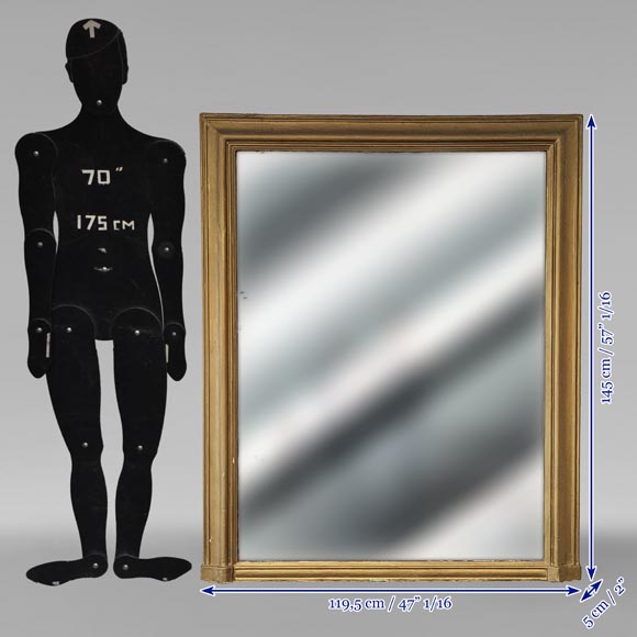 Louis XVI style moulded trumeau, gilded paintwork Louis XVI style moulded trumeau, gilded paintwork-7