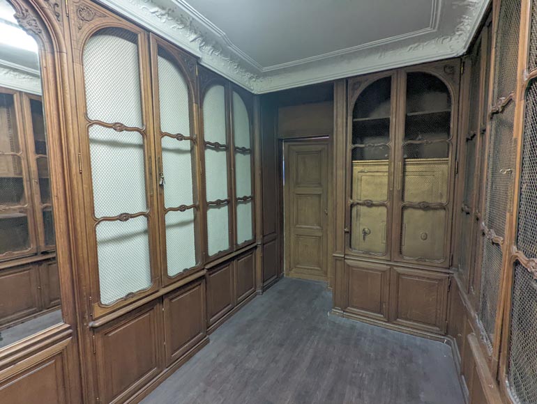 Louis XV style oak paneling and bookcase Louis XV style oak paneling and bookcase-3