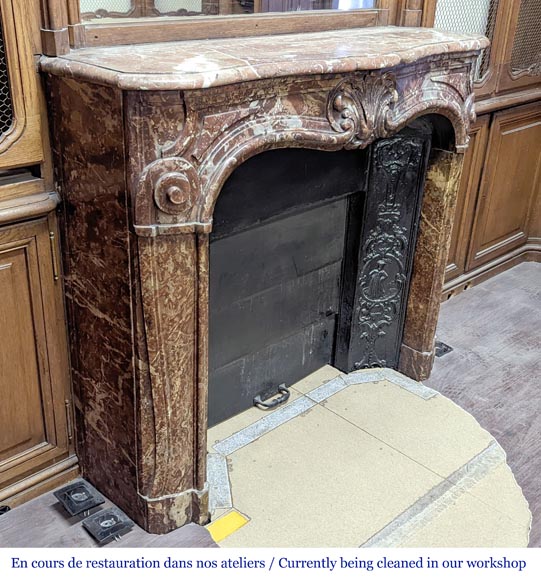 Louis XV style oak paneling and bookcase Louis XV style oak paneling and bookcase-8