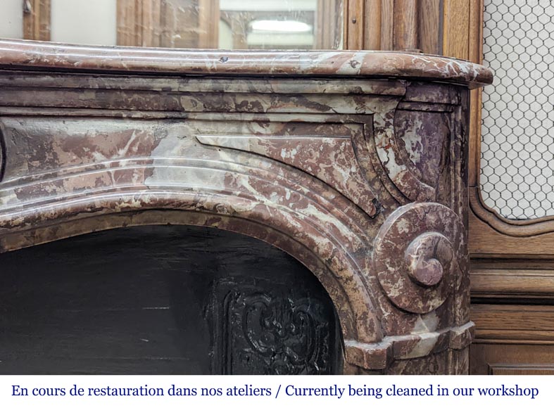 Louis XV style oak paneling and bookcase Louis XV style oak paneling and bookcase-14