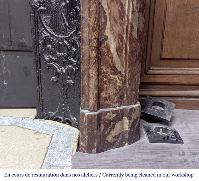 Louis XV style oak paneling and bookcase Louis XV style oak paneling and bookcase-16