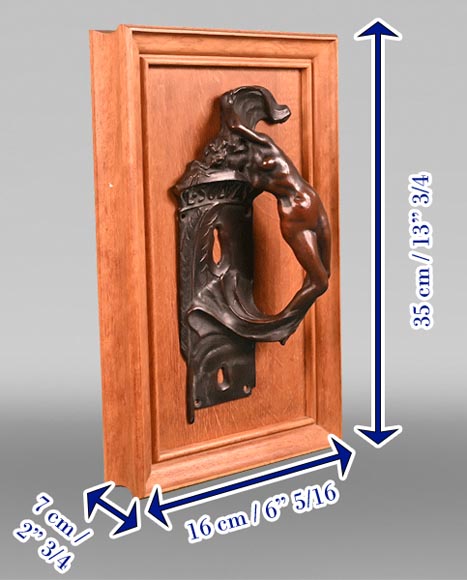 Pierre BRAECKE, Art Nouveau style handle with the inscription “L. Solvay”, 1901 Pierre BRAECKE, Art Nouveau style handle with the inscription “L. Solvay”, 1901-9