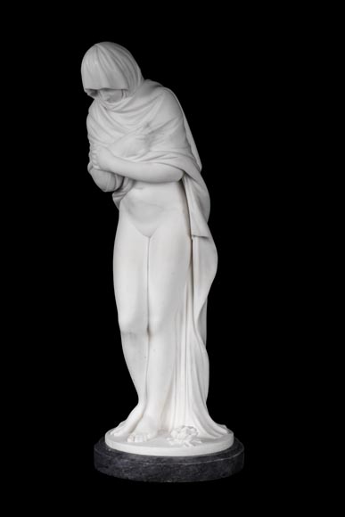 FRANCESCO LAZZARINI (1748-1808) – Winter, also known as The Chilly One, after Jean-Antoine Houdon-1
