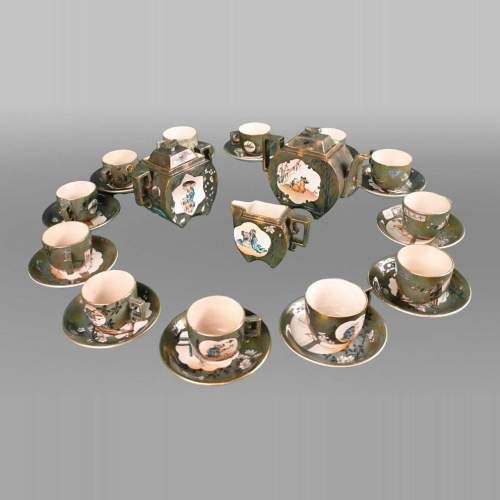 Jules Vieillard & Cie Manufacture, Japanese-style Tea Service, between 1878 and 1886