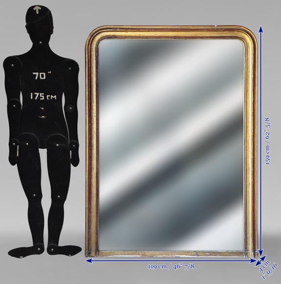 Gilded wood trumeau in the Napoleon III style-7