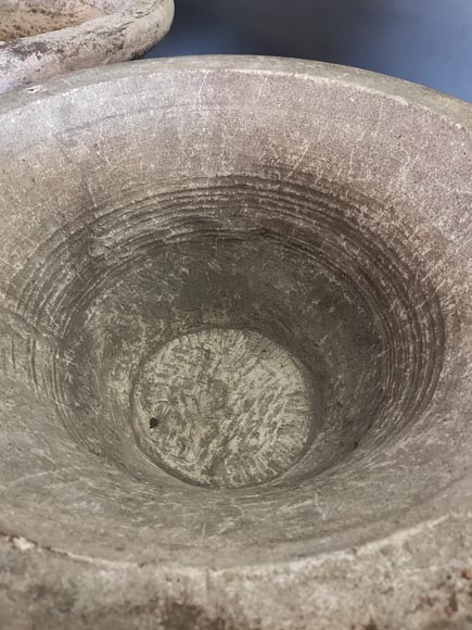 Pair of stone garden vases Pair of stone garden vases-3