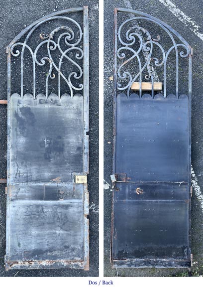 Large wrought iron gate in the Napoleon III style Large wrought iron gate in the Napoleon III style-4