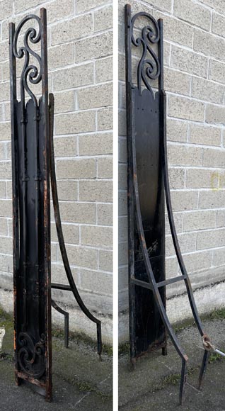 Large wrought iron gate in the Napoleon III style Large wrought iron gate in the Napoleon III style-5