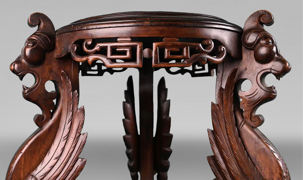 Emile GALLÉ, important vase with floral decoration Emile GALLÉ, important vase with floral decoration-9