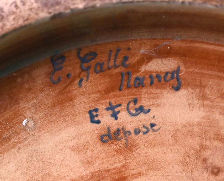 Emile GALLÉ, important vase with floral decoration Emile GALLÉ, important vase with floral decoration-12