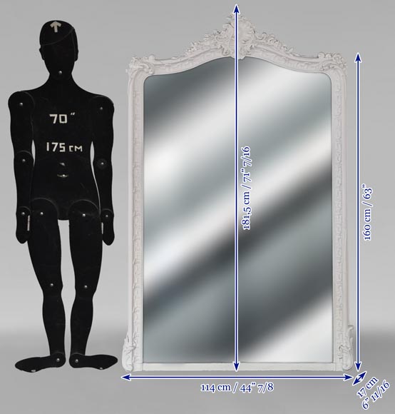 Louis XV style trumeau adorned with an asymmetrical shell Louis XV style trumeau adorned with an asymmetrical shell-5