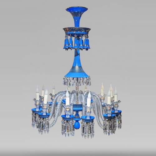 Baccarat opaline chandelier
