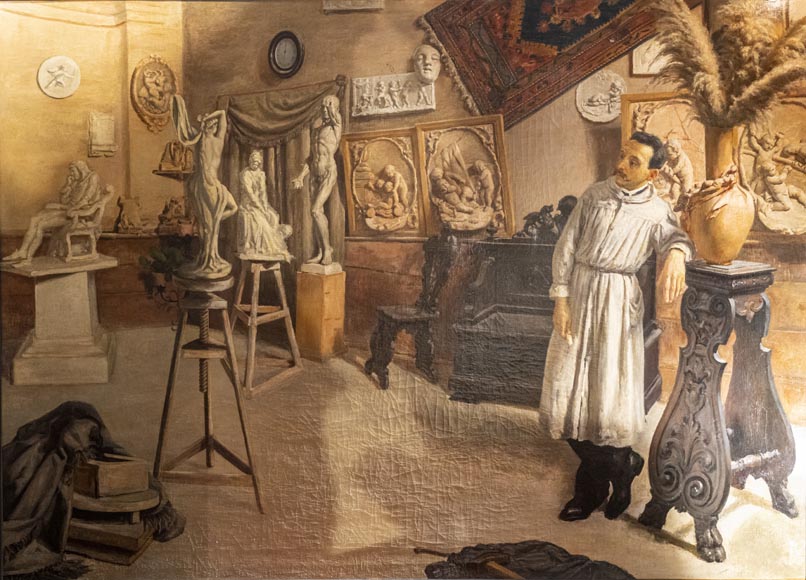 Italian School, 19th Century – The Sculptor’s Studio-1