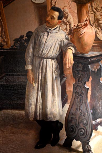 Italian School, 19th Century – The Sculptor’s Studio-2