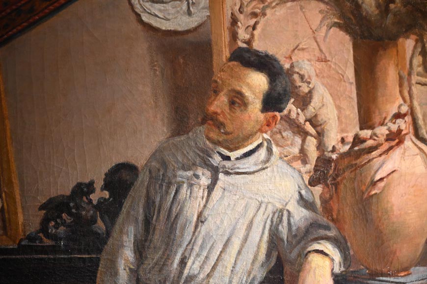 Italian School, 19th Century – The Sculptor’s Studio-3