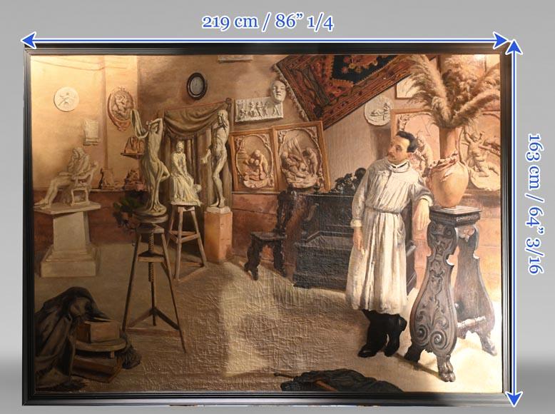 Italian School, 19th Century – The Sculptor’s Studio-8