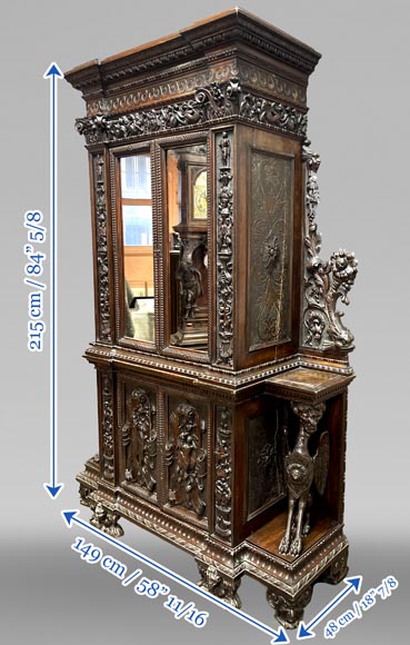 Neo-Renaissance cabinet, Napoleon III era-11