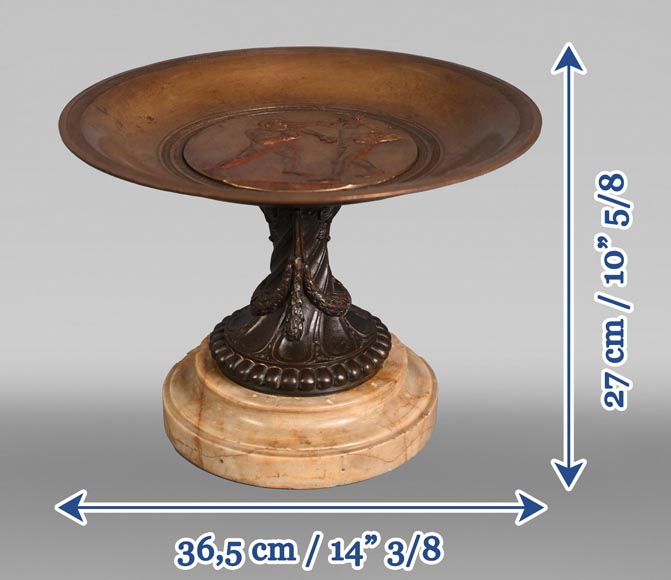 Bronze cup decorated with a boxing match Bronze cup decorated with a boxing match-5