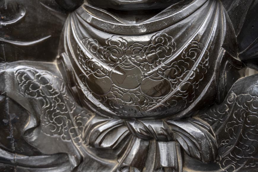 Pair of Japanese Carved Armchairs – Ebisu and Daikoku Pair of Japanese Carved Armchairs – Ebisu and Daikoku-6