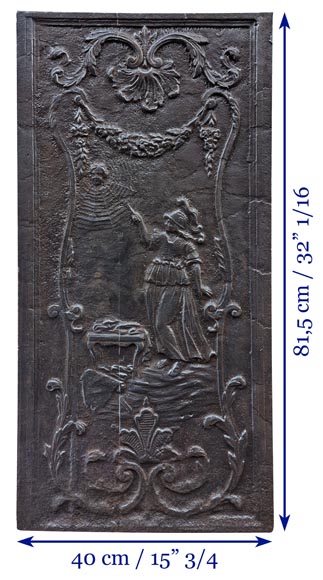 Fireback depicting the myth of Athena and Arachne Fireback depicting the myth of Athena and Arachne-6