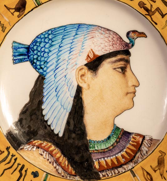 Albert ANKER (painter), Théodore DECK (ceramist), Ornamental Dish “Cleopatra”, 1869 Albert ANKER (painter), Théodore DECK (ceramist), Ornamental Dish “Cleopatra”, 1869-2