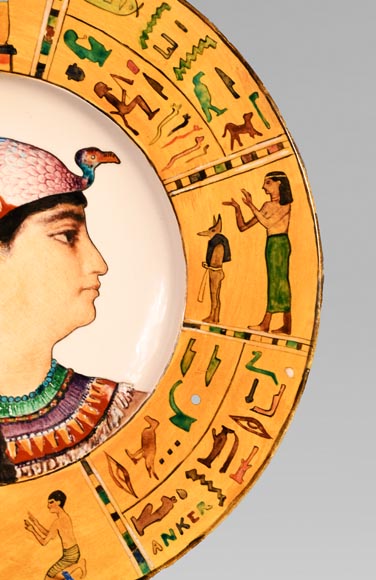 Albert ANKER (painter), Théodore DECK (ceramist), Ornamental Dish “Cleopatra”, 1869 Albert ANKER (painter), Théodore DECK (ceramist), Ornamental Dish “Cleopatra”, 1869-5