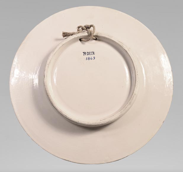 Albert ANKER (painter), Théodore DECK (ceramist), Ornamental Dish “Cleopatra”, 1869 Albert ANKER (painter), Théodore DECK (ceramist), Ornamental Dish “Cleopatra”, 1869-7