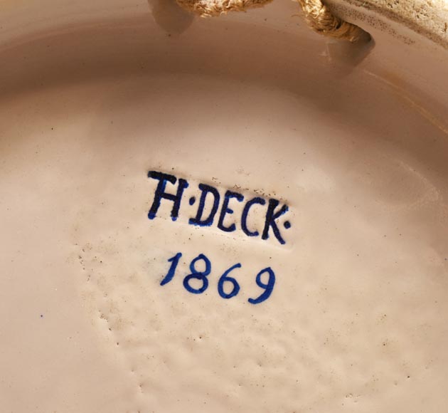 Albert ANKER (painter), Théodore DECK (ceramist), Ornamental Dish “Cleopatra”, 1869 Albert ANKER (painter), Théodore DECK (ceramist), Ornamental Dish “Cleopatra”, 1869-8