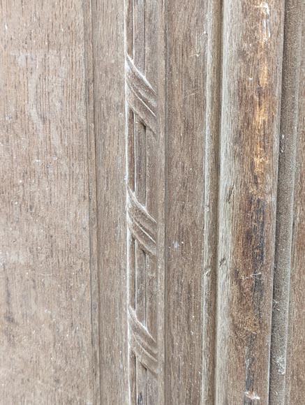 Napoleon III-style oak double door with shell decoration Napoleon III-style oak double door with shell decoration-6