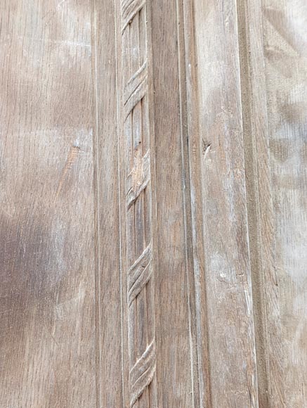 Napoleon III-style oak double door with shell decoration Napoleon III-style oak double door with shell decoration-7