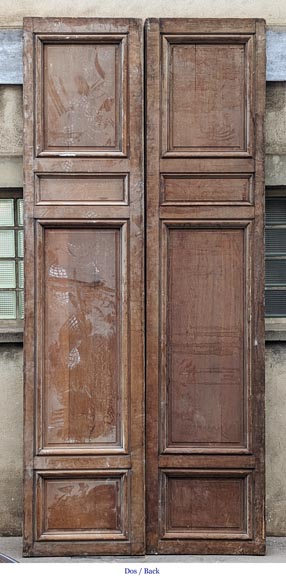 Napoleon III-style oak double door with shell decoration Napoleon III-style oak double door with shell decoration-9