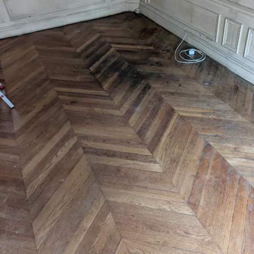 12 m² lot of herringbone parquet