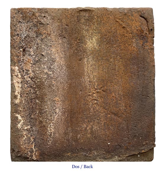 Fireback from 1561 with the alliance arms of Jacques de Tige and Blanche de Villelongue. Fireback from 1561 with the alliance arms of Jacques de Tige and Blanche de Villelongue.-8