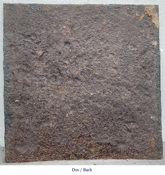 Fireback from the 17th century, decorated with a salamander, emblem of François I Fireback from the 17th century, decorated with a salamander, emblem of François I-4