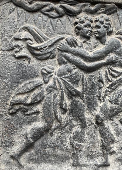 18th century fireback with a scene of conciliation 18th century fireback with a scene of conciliation-3