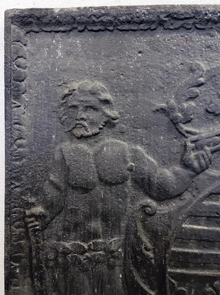 Fireback with the coat of arms of the Duke of Lorraine and Bar of Leopold I Fireback with the coat of arms of the Duke of Lorraine and Bar of Leopold I-3