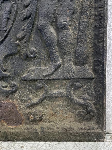 Fireback with the coat of arms of the Duke of Lorraine and Bar of Leopold I Fireback with the coat of arms of the Duke of Lorraine and Bar of Leopold I-4