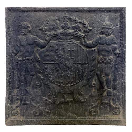 Fireback featuring the coat of arms of Leopold I, Duke of Lorraine and Bar