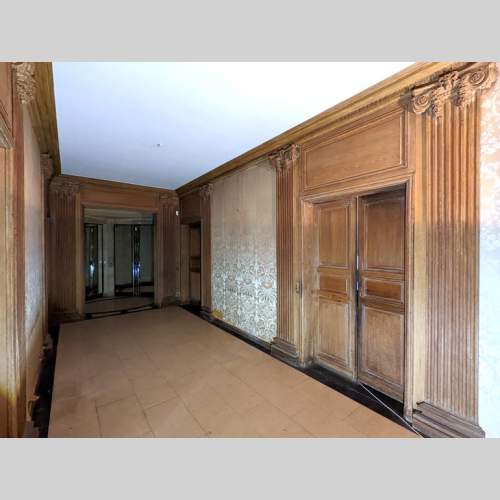 Panneling, Set of Carved Oak Ionic Pilasters, 18th Century