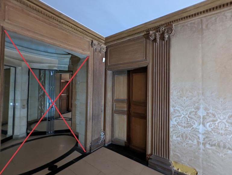 Panneling, Set of Carved Oak Ionic Pilasters, 18th Century-3