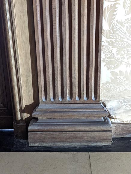 Panneling, Set of Carved Oak Ionic Pilasters, 18th Century-7