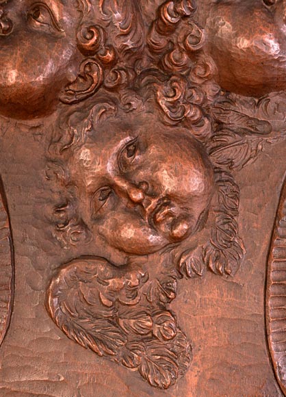 Group of sculpted wood chairs Group of sculpted wood chairs-3