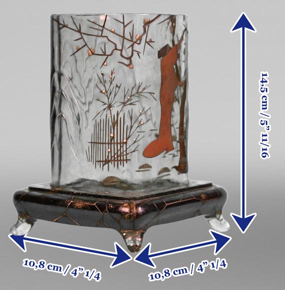 Eugène ROUSSEAU, Vase with Japanese Picker, circa 1870-1880 Eugène ROUSSEAU, Vase with Japanese Picker, circa 1870-1880-7