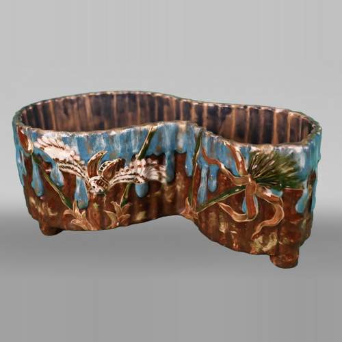 Émile GALLÉ, Jardiniere with a design inspired by the nature of Pharaonic Egypt, circa 1879-1890